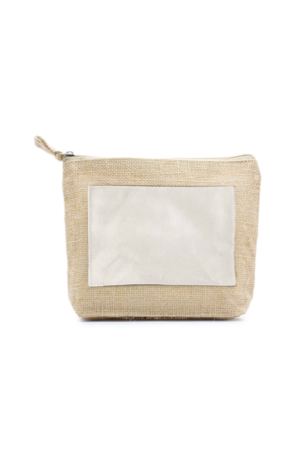 Jute pouch with Natural patch